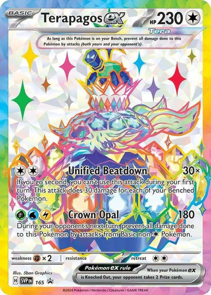 Pokemon Scarlet Violet Single Card Promo Terapagos ex SVP165 - ToyWiz Pokemon Scarlet Violet Single Card Promo Terapagos ex SVP165 - ToyWiz