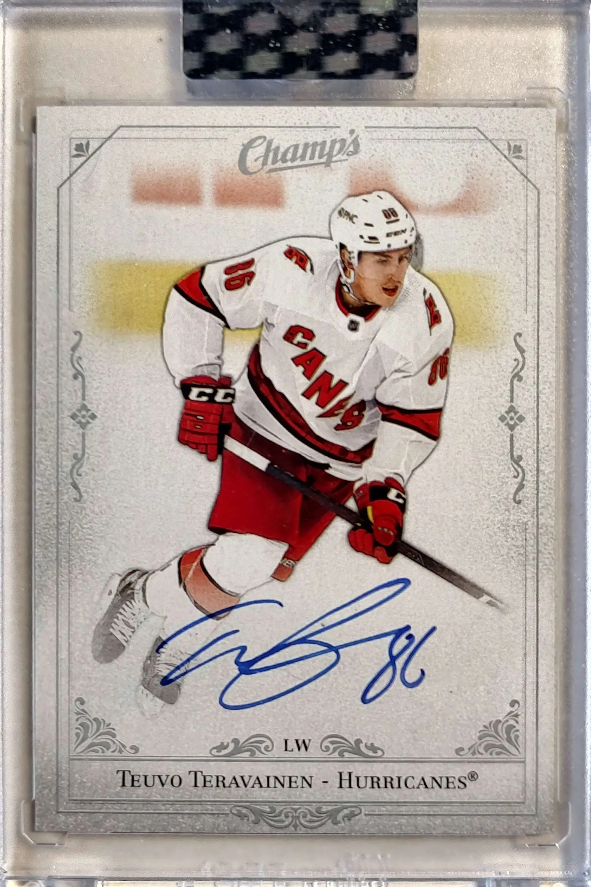 NHL 2020-21 Clear Cut Hockey Teuvo Teravainen Autographed Single Card C ...