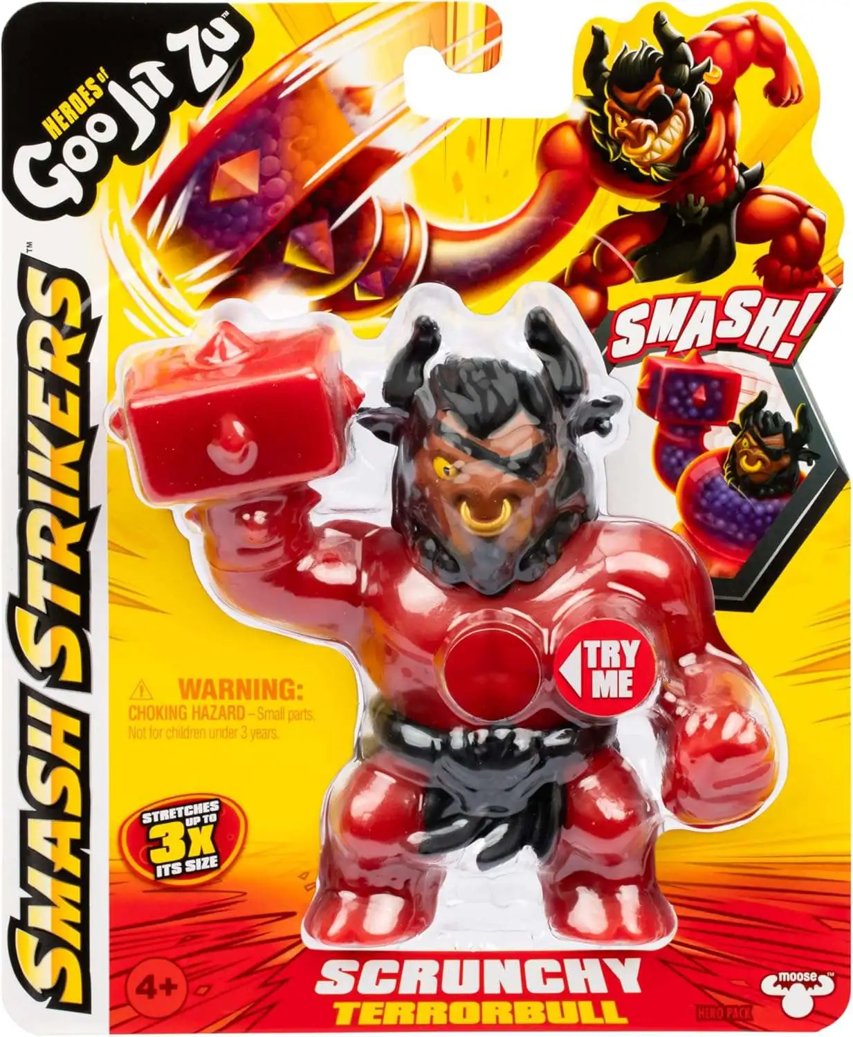 goopunch☆ Heroes of Goo Jit Zu Smash Strikers Scrunchy Terrorbull Action