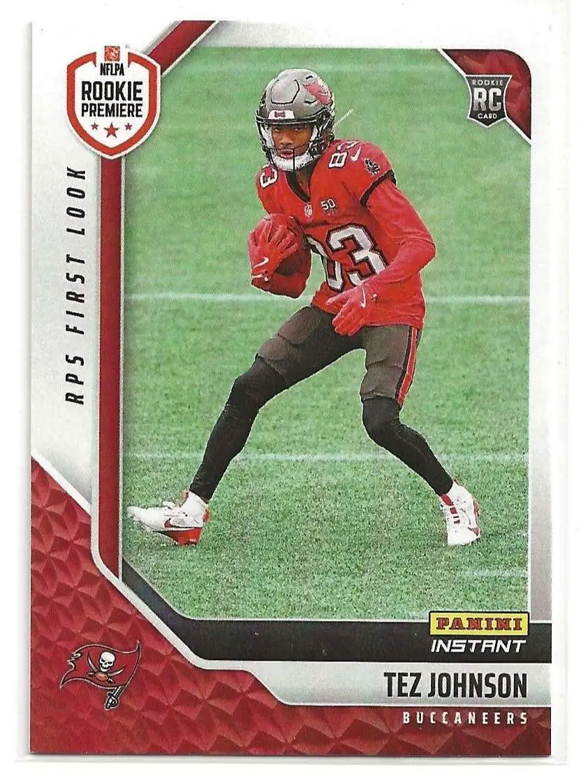 NFL 2025 Instant RPS First Look Football Single Card Tez Johnson