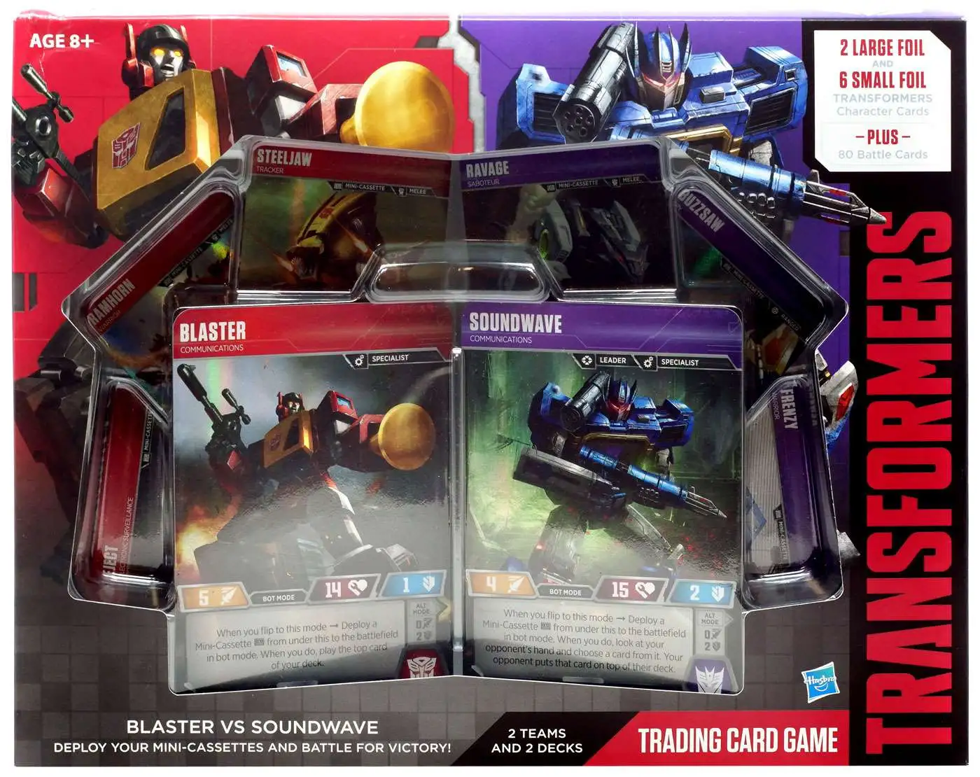 Transformers Blaster vs. Soundwave Trading Card Game