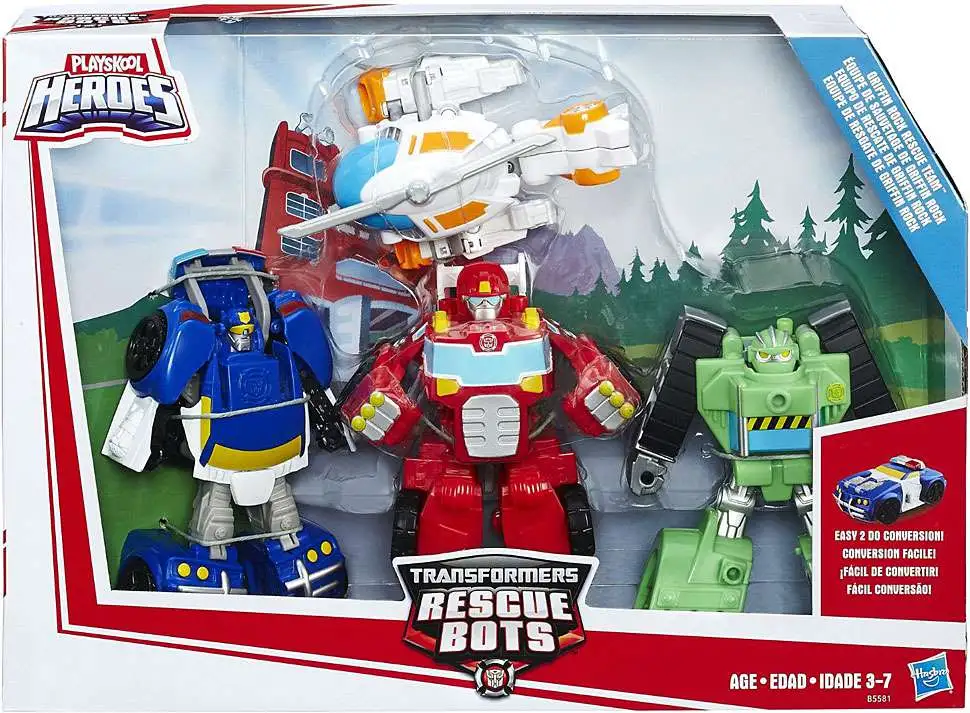Playskool Heroes Transformers Rescue Bots BLADES,CHASE,BOULDER,HEATWAVE 
