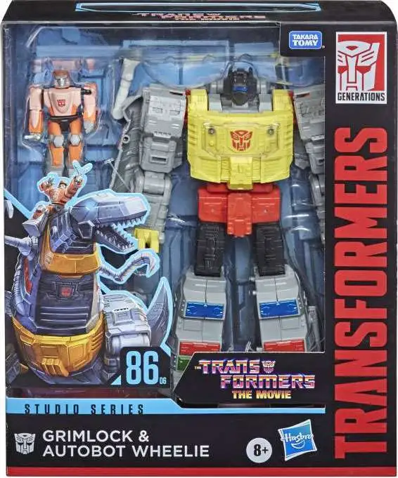 Hasbro Transformers 86-06 Grimlock and Autobot Wheelie for sale online 