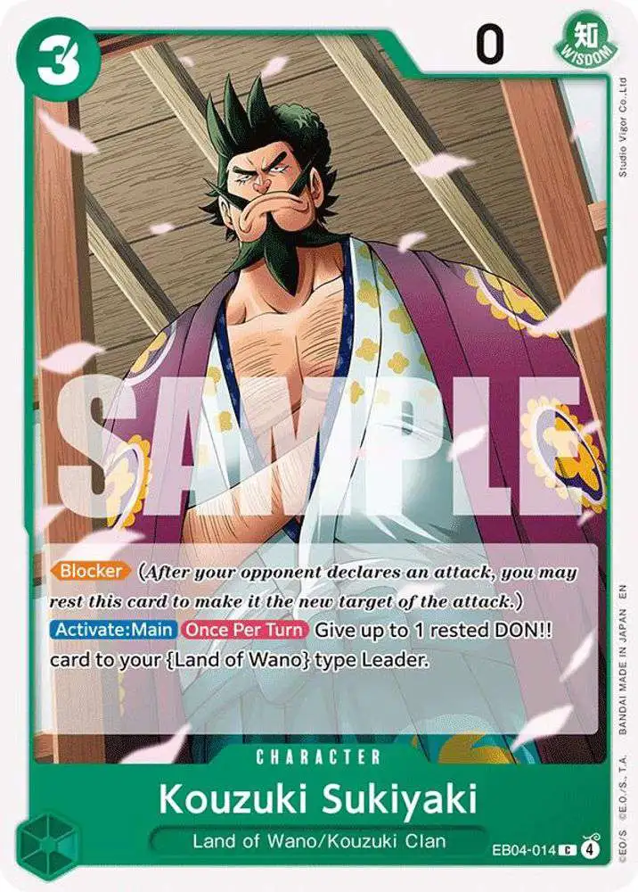 One Piece Trading Card Game The Azure Sea's Seven Common Kouzuki Sukiyaki EB04-014