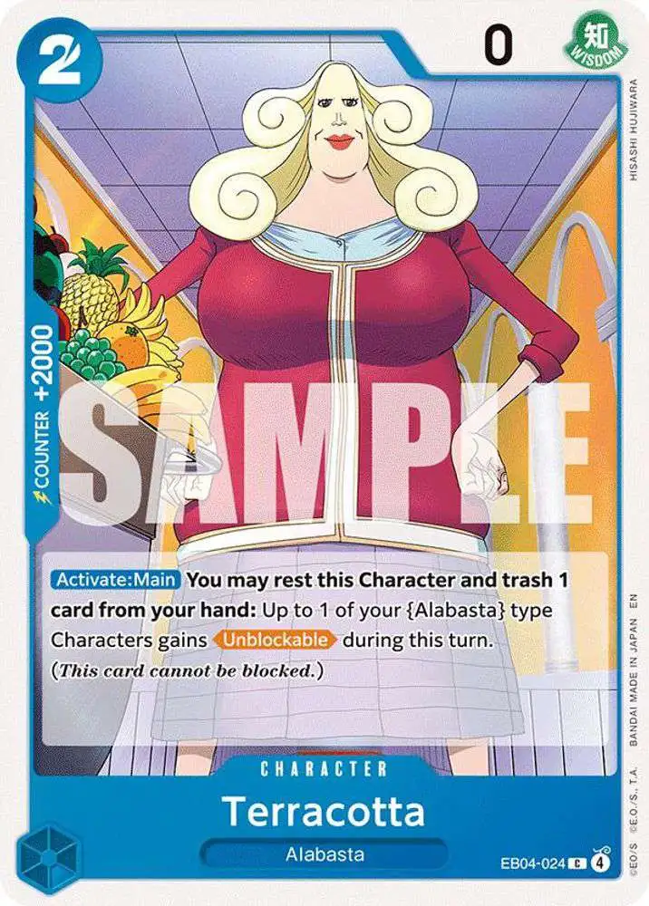 One Piece Trading Card Game The Azure Sea's Seven Common Terracotta EB04-024