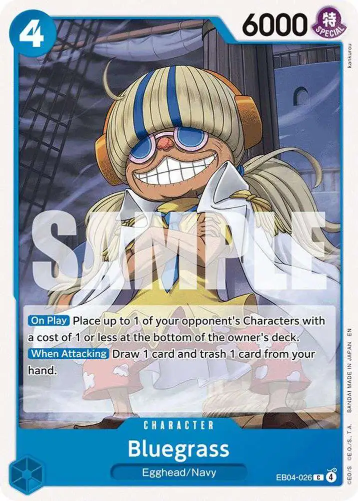One Piece Trading Card Game The Azure Sea's Seven Common Bluegrass EB04-026