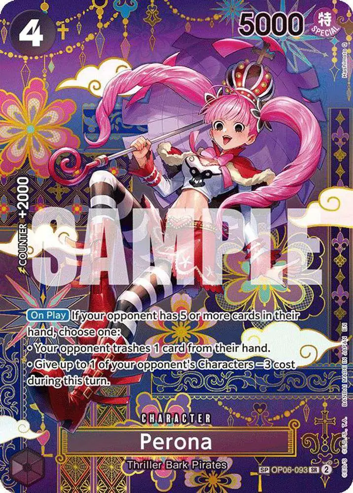 One Piece Trading Card Game The Azure Sea's Seven Super Rare Perona OP06-093 [SP]