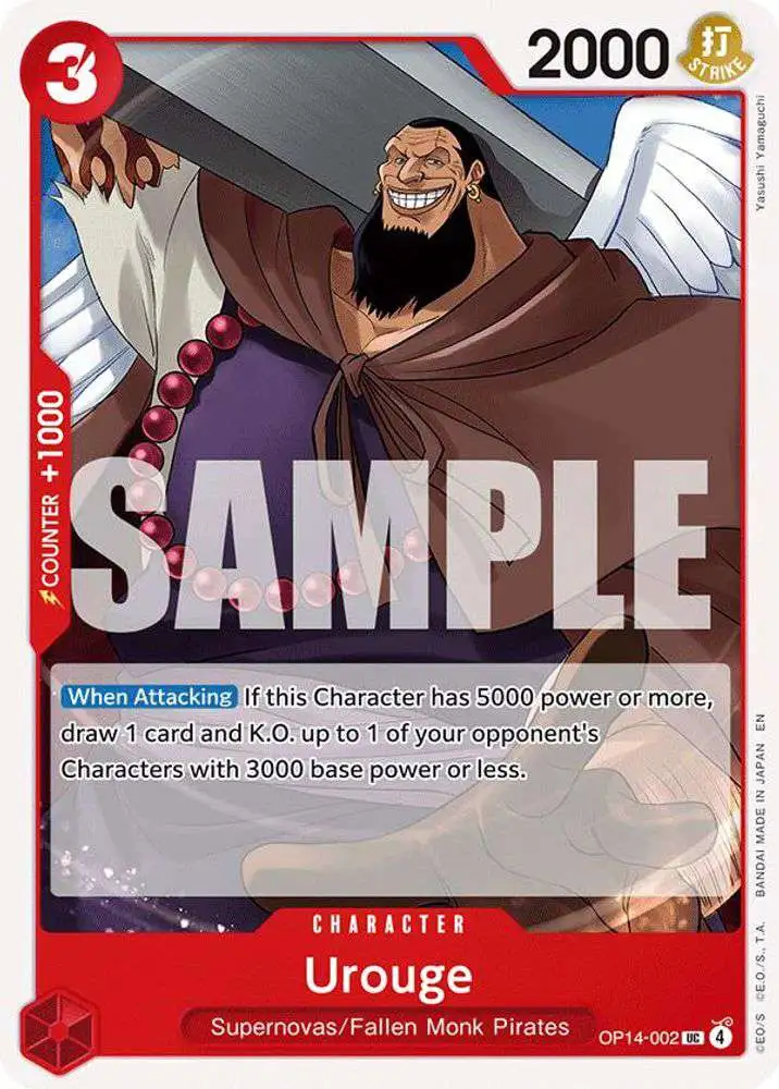 One Piece Trading Card Game The Azure Sea's Seven Uncommon Urouge OP14-002