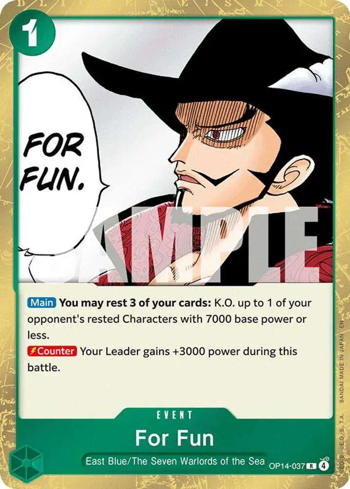 One Piece Trading Card Game The Azure Seas Seven Single Card Rare