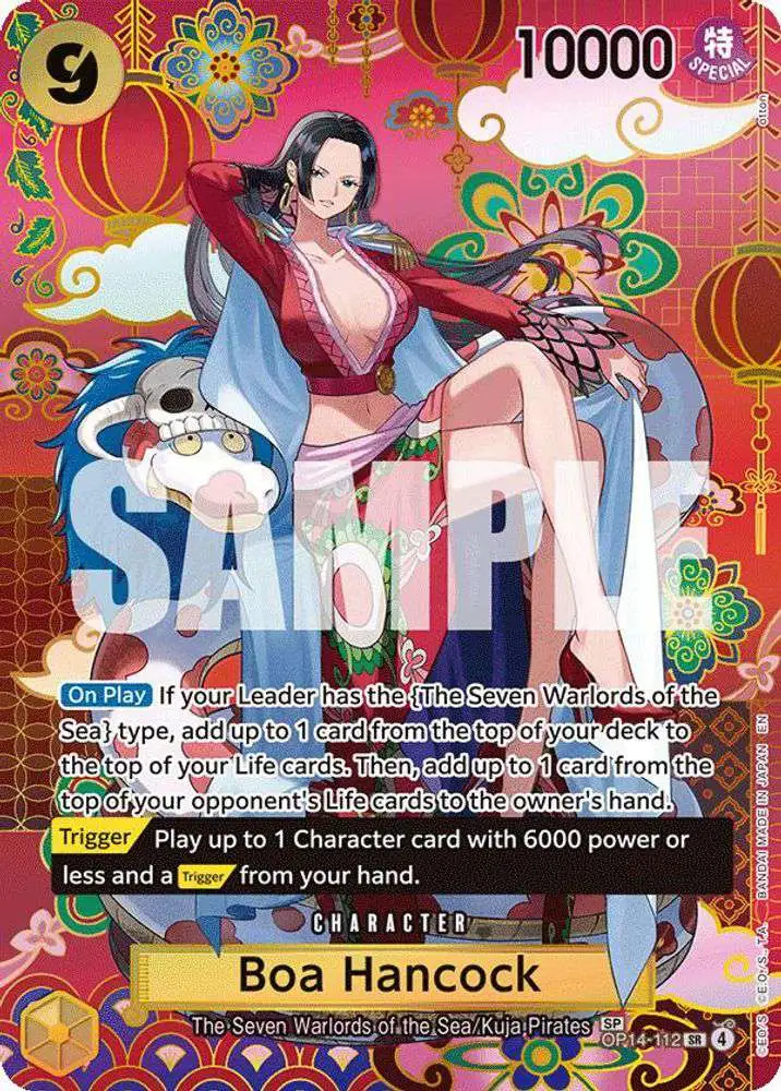 One Piece Trading Card Game The Azure Sea's Seven Super Rare Boa Hancock OP14-112 [SP]