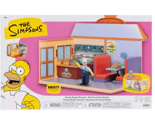 The Simpsons Krusty Burger Playset Jakks Pacific ToyWiz