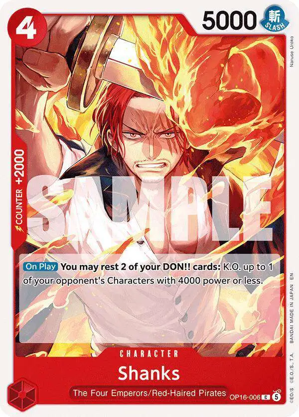 One Piece Trading Card Game The Time of Battle Single Card Common