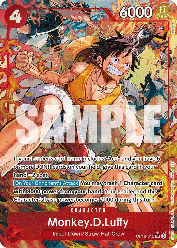 One Piece Trading Card Game The Time of Battle Single Card Super