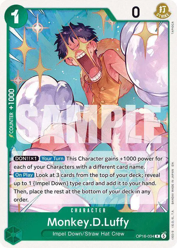 One Piece Trading Card Game The Time of Battle Single Card Rare