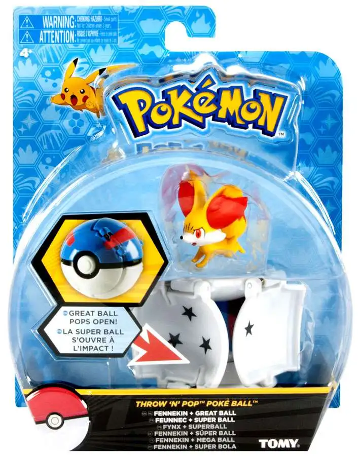Pikachu Chespin Pokemon Throw 'N' Pop Poke Ball- choose from Fennekin Froakie 