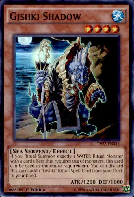 YuGiOh The Secret Forces Super Rare Gishki Shadow THSF-EN042