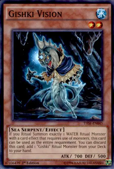 YuGiOh The Secret Forces Super Rare Gishki Vision THSF-EN045