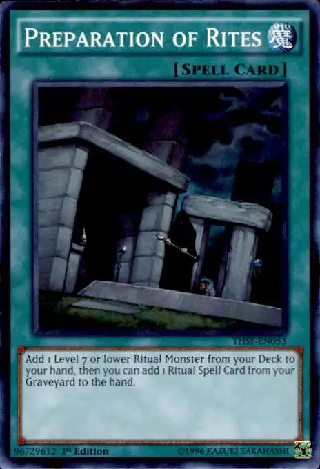 Yugioh Spell Card Ritual Cage THSF-EN055 1st Edition Super Rare 