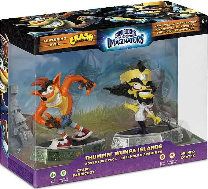 Skylanders Imaginators Thumpin Wumpa Islands Adventure Figure 2-Pack [Crash Bandicoot & Dr. Neo Cortex]