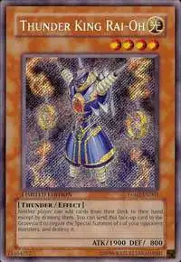 YuGiOh Shonen Jump Secret Rare Thunder King Rai-Oh YG02-EN001