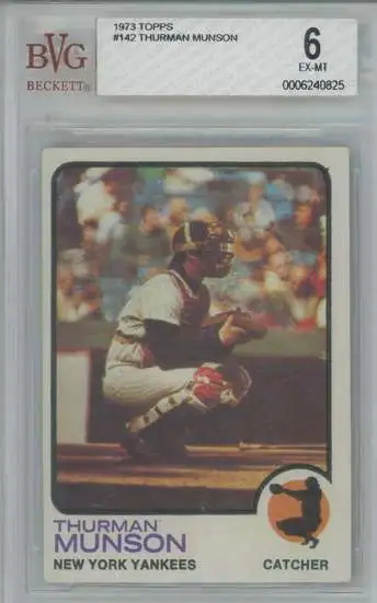 MLB 1973 Topps Baseball Thurman Munson Base Graded Single Card #142 [Catcher] [BVG 6]