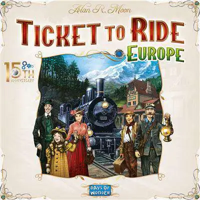 Ticket to Ride Europe 15th Anniversary Board Game Days of Wonder - ToyWiz