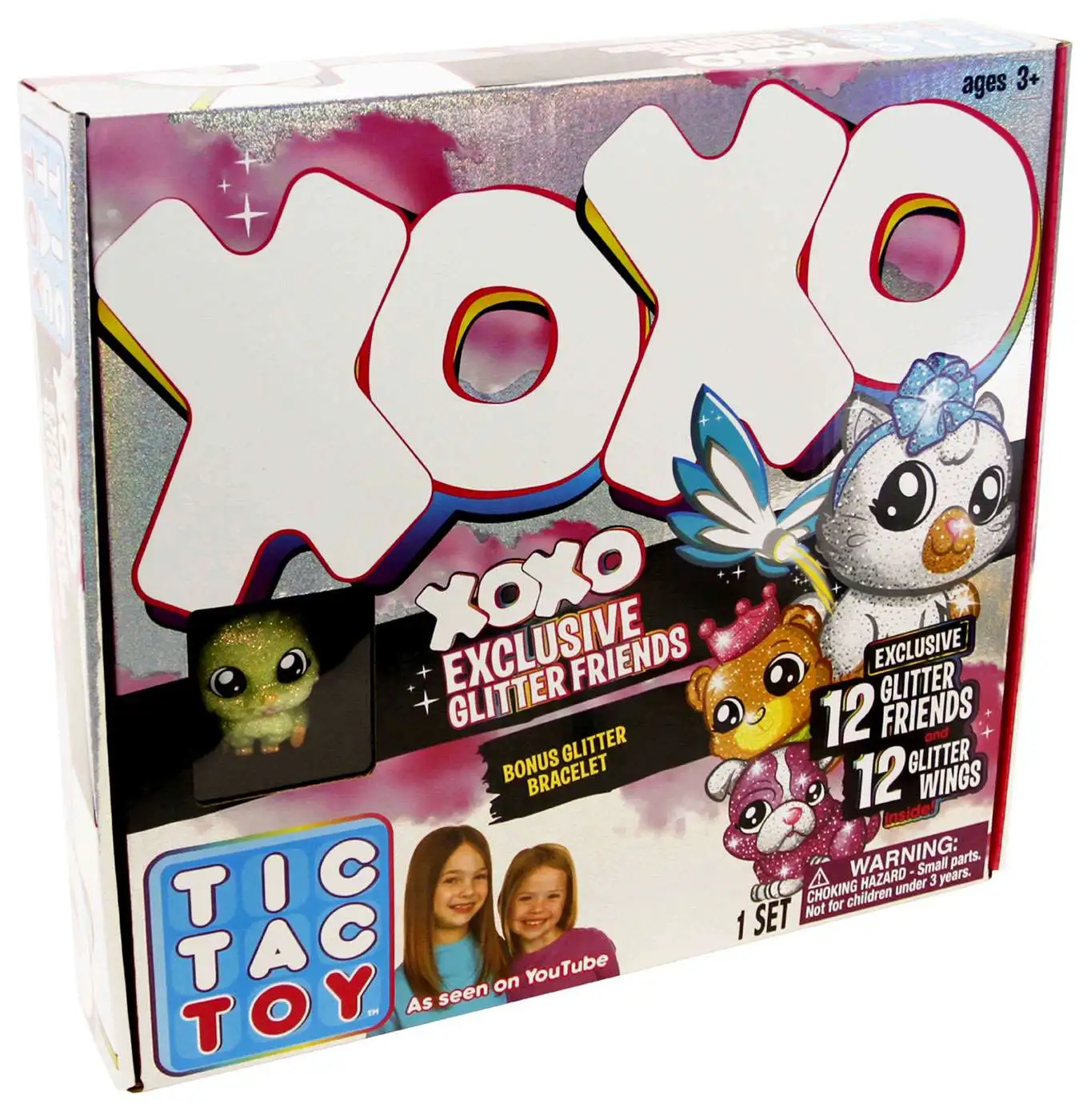 2 Tic Tac Toy XOXO Light up White Unicorn Hugs 6 Glitter Friends 6 Wings for sale online 
