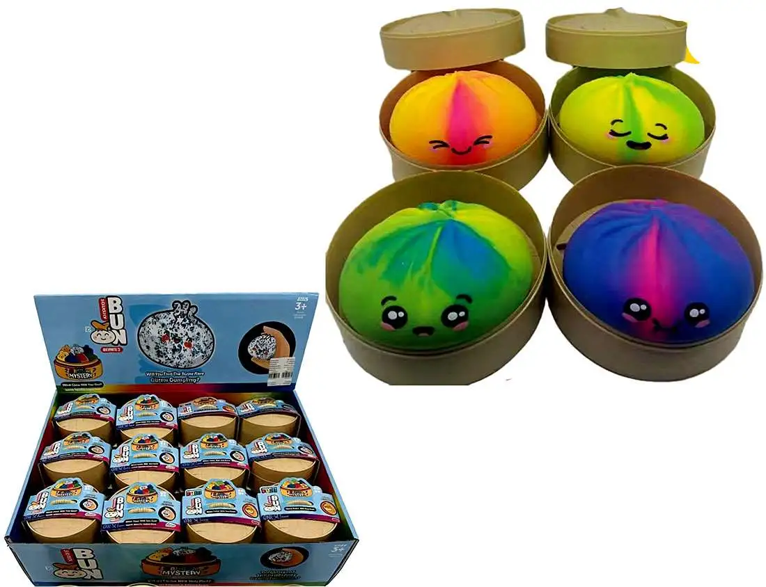 Squishy Dumplings Large TIE DYE 3.5-Inch Mystery Pack [1 RANDOM Squishy Toy] (Pre-Order ships May)