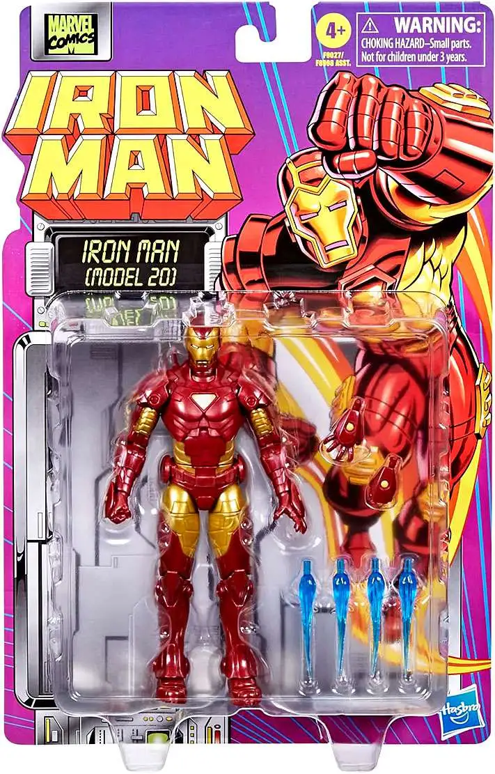 Marvel Legends Retro Series Iron Man Action Figure [Model 20] (Pre-Order ships September)