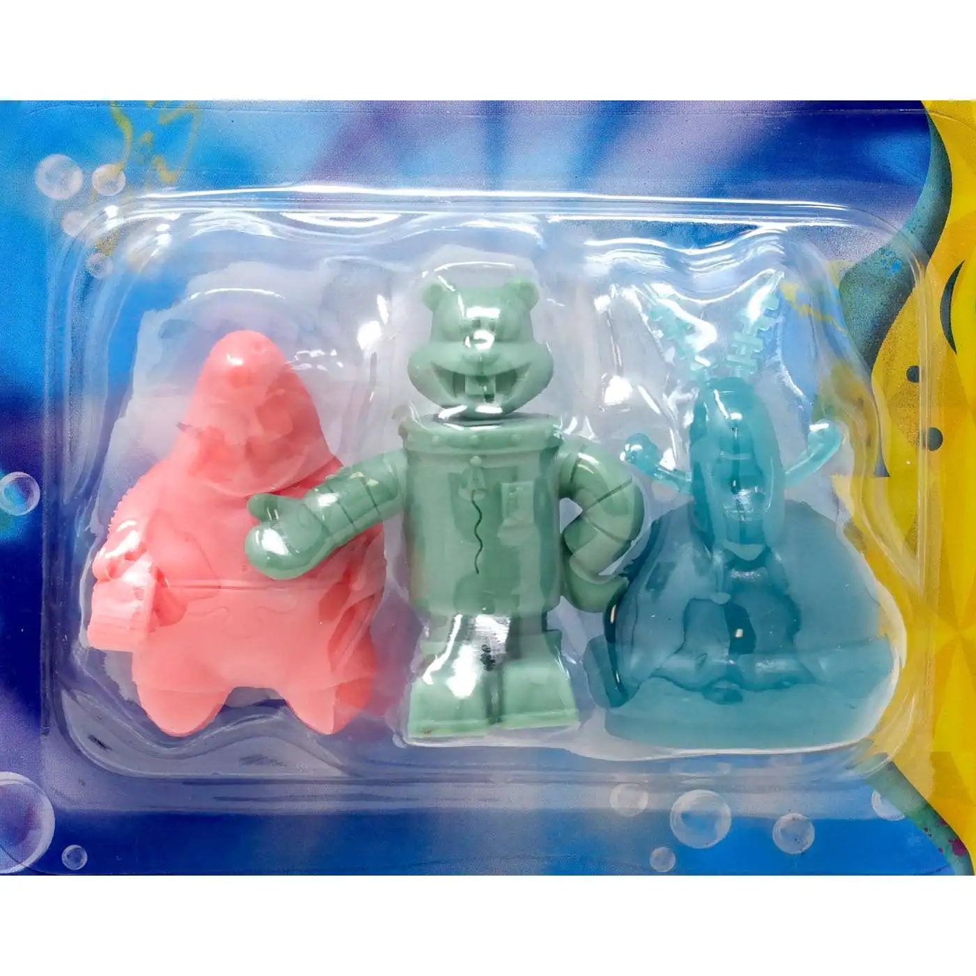 Spongebob Squarepants Tiny Mights Patrick, Sandy & Plankton 2-Inch Mini Figure 3-Pack