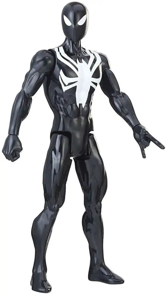Spider-Man Titan Hero Series Web Warriors Black Suit Spider-Man 12 ...