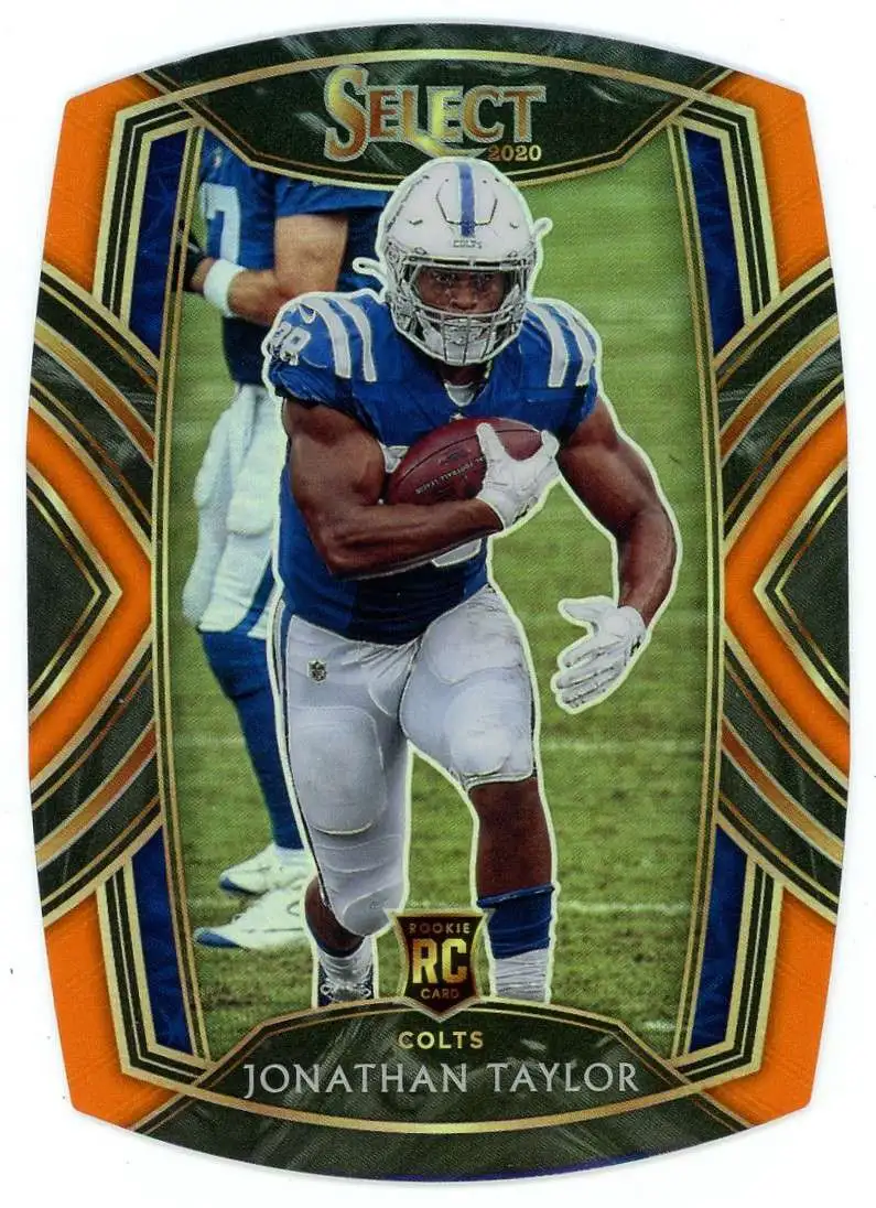 NFL 2020 Panini Select Orange Die-Cut Prizm Jonathan Taylor #253 [Rookie]