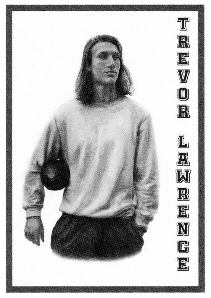 NFL 2021 Premier Draft Single Card Black Trevor Lawrence 180 Rookie - ToyWiz