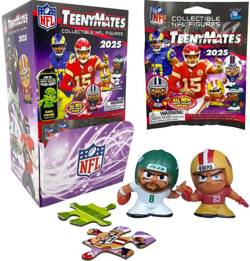 NFL TeenyMates 2025 Football Series 13 Mystery Box 32 Packs Party