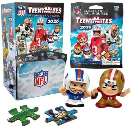 NFL TeenyMates 2025 Football Series 14 Mystery Box 32 Packs Party