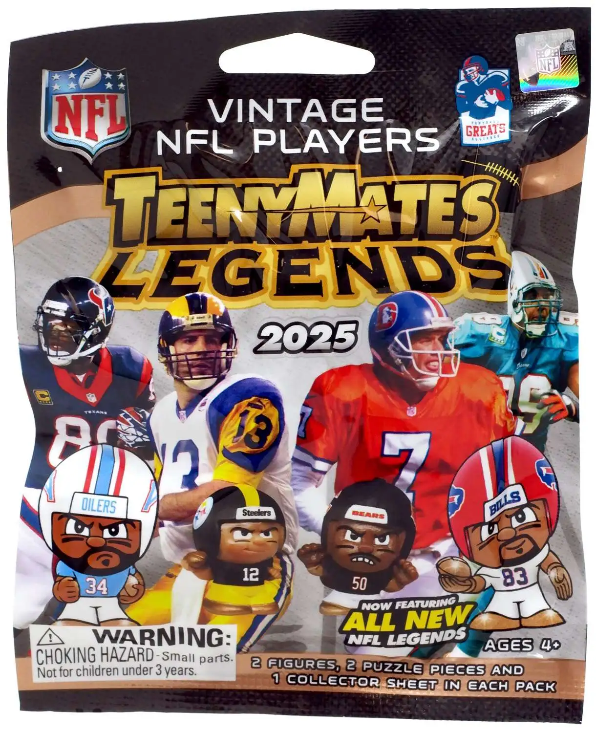 NFL TeenyMates Football Legends Vintage Series 3 Mystery Pack 2