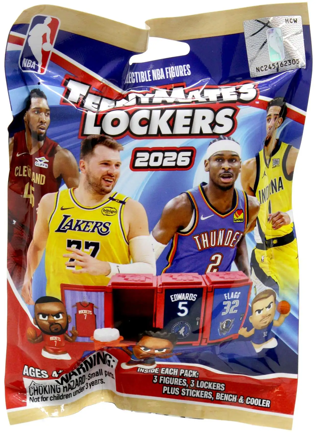 NBA TeenyMates Basketball Series 11 LOCKER Room Set
