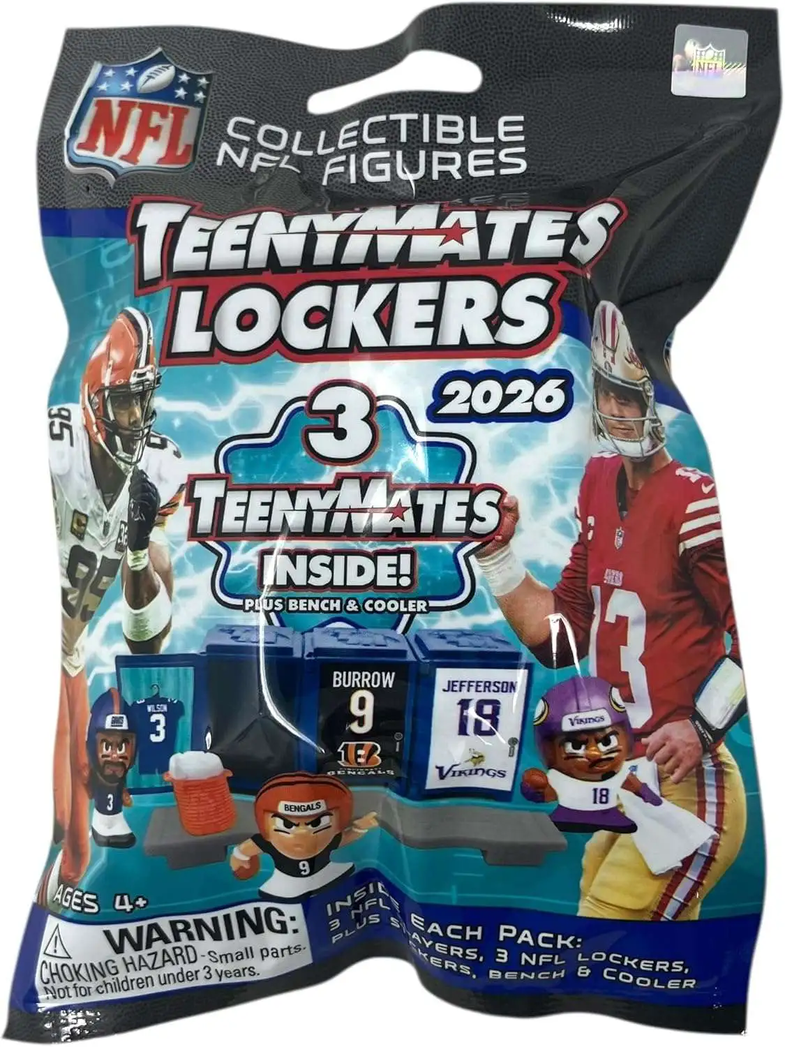 NFL TeenyMates 2026 Football Series 14 LOCKER Room Set 3 RANDOM