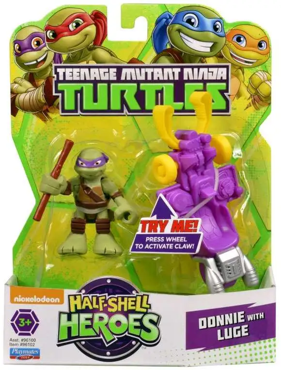 Teenage Mutant Ninja Turtles TMNT Half Shell Heroes Donnie with Luge ...