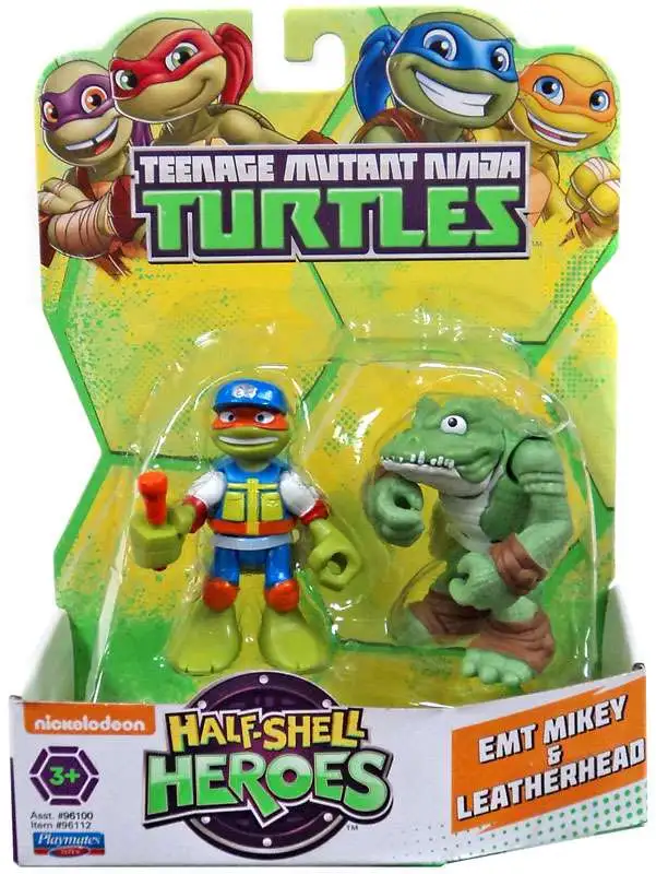 Ulydighed Uhøfligt Udflugt Teenage Mutant Ninja Turtles TMNT Half Shell Heroes EMT Mikey Leatherhead  Action Figure Playmates - ToyWiz