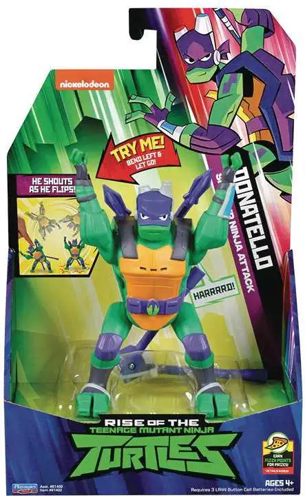 Teenage Mutant Ninja Turtles Nickelodeon Rise of the TMNT Donatello Deluxe Action Figure [Sideflip Ninja Attack]