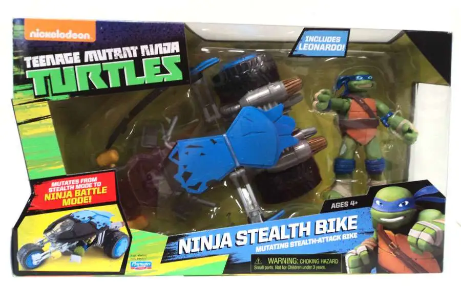 Teenage Mutant Ninja Turtles T-Leonardo in Stealth Machines BICI Diecast Veicolo 