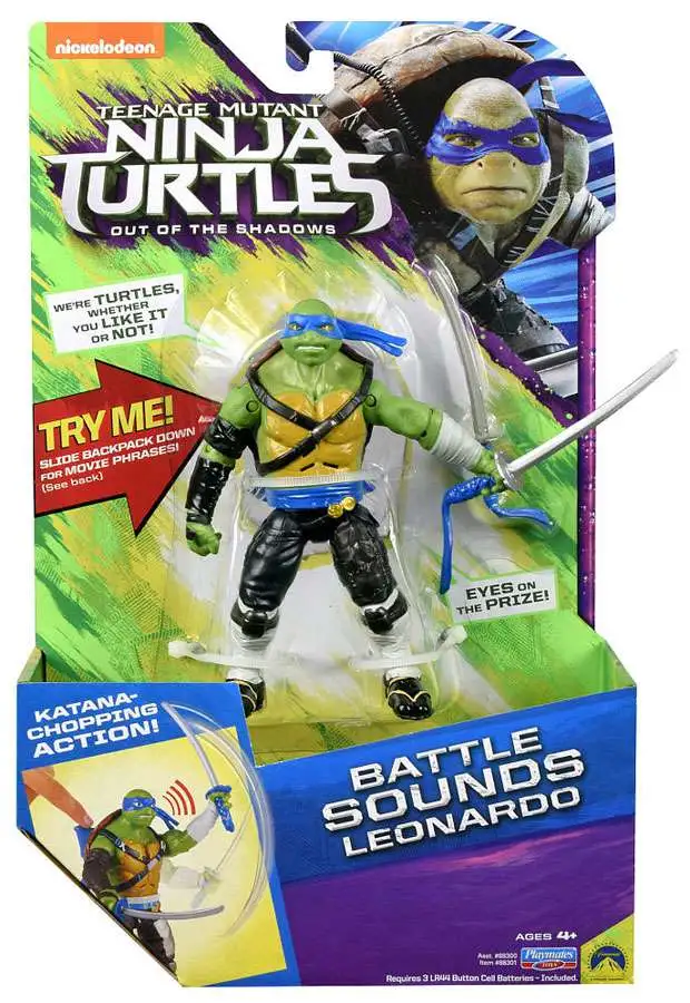 Teenage Mutant Ninja Turtles Out of the Shadows Battle Sounds Leonardo Action Figure