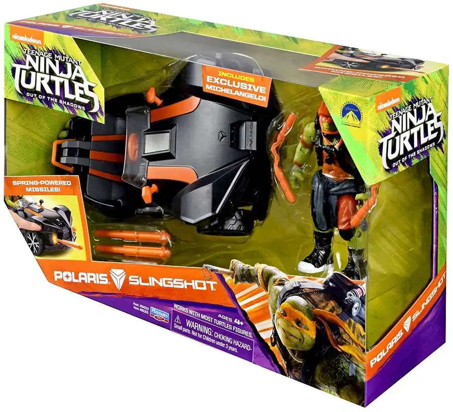 Teenage Mutant Ninja Turtles Out of the Shadows Polaris Slingshot Action Figure Vehicle [Exclusive Michelangelo Figure]