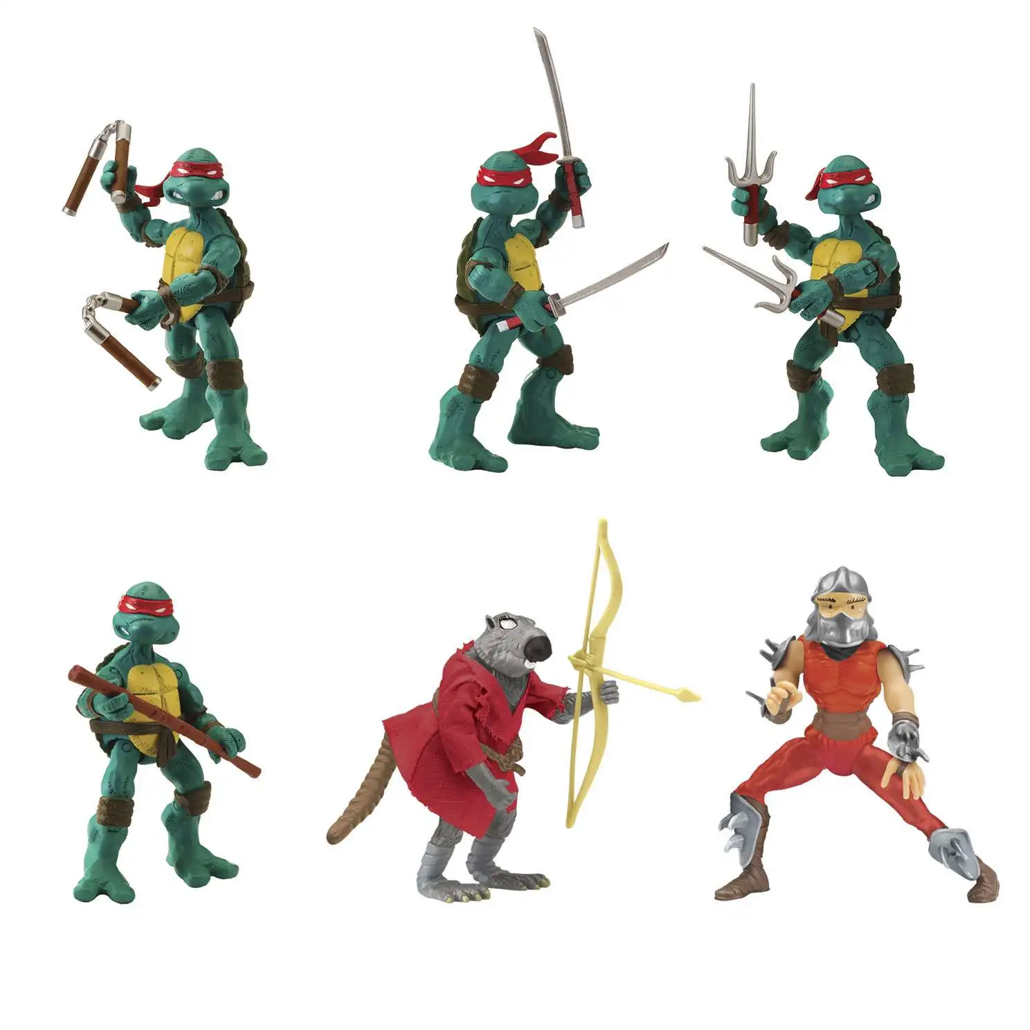 Teenage Mutant Ninja Turtles 2012 Shellraiser Leonardo, Donatello,  Michelangelo, Raphael, Splinter Shredder Exclusive 4.5 Action Figure 6-Pack  BUNDLE Set Limited Edition Playmates - ToyWiz