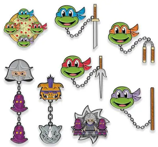 Teenage Mutant Ninja Turtles Interactive Enamel Pin TMNT Box [20 Pins] (Pre-Order ships September)