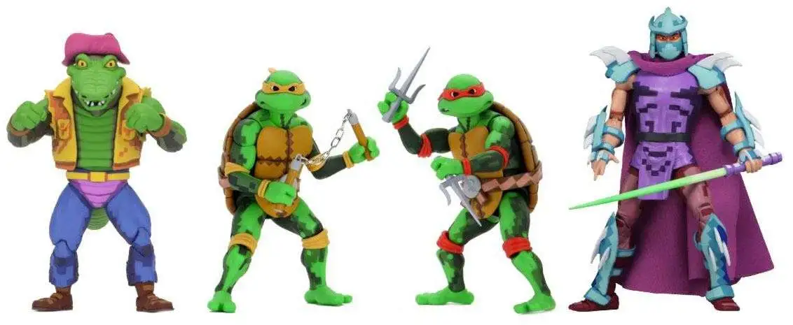 NECA TMNT Teenage Mutant Ninja Turtles in Time 2 Leatherhead Action Figure for sale online 