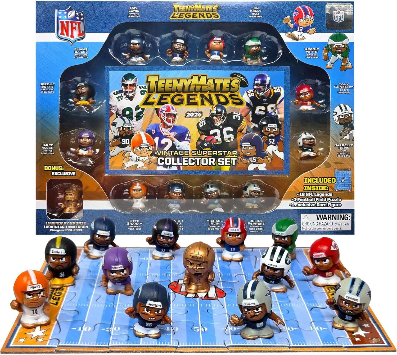 NFL TeenyMates 2026 Football Legends Series 4 Collector Set