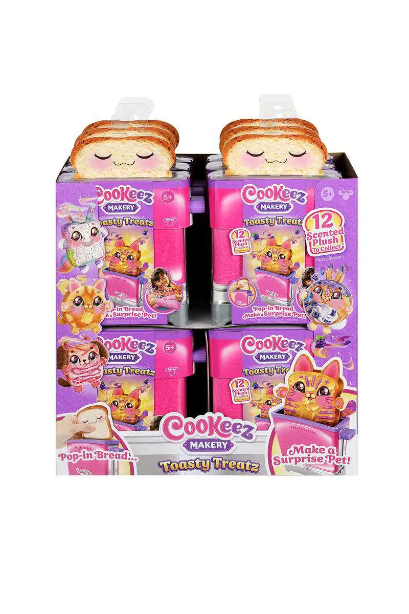 Cookeez makery toasty treats hot new Christmas item plush pet toy