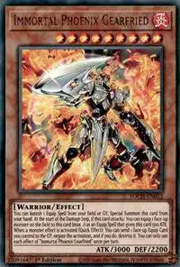 YuGiOh Toon Chaos Ultra Rare Immortal Phoenix Gearfried TOCH-EN012